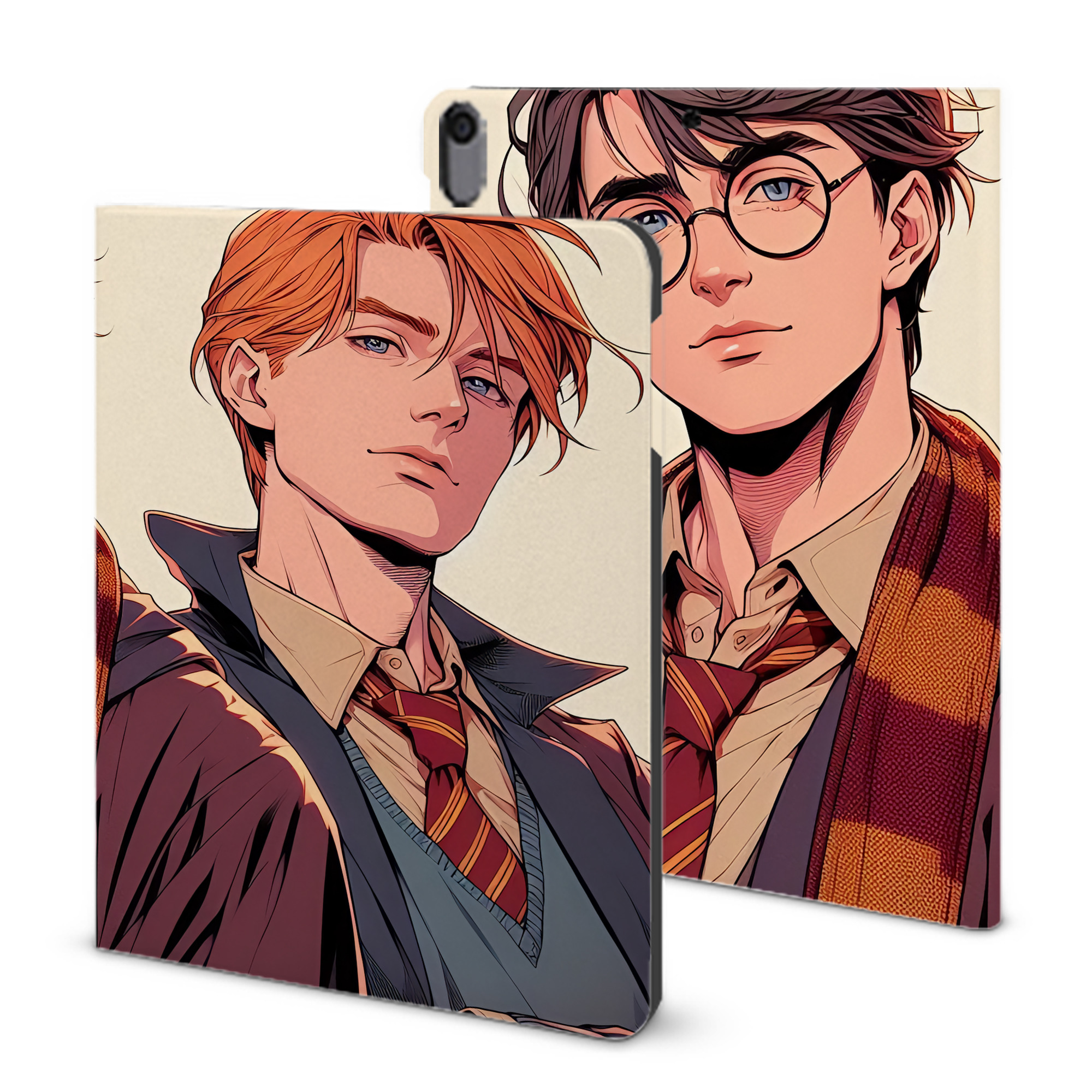 （画像用） Harry Potter ハリー・ポッターシリーズ IPad ケース ブック型 PUレザー TPU 耐衝撃 軽量 薄型 ペン収納なし 全面保護 IPad 各モデル対応